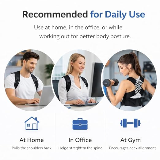 Adjustable Posture Corrector Belt – Back & Shoulder Support